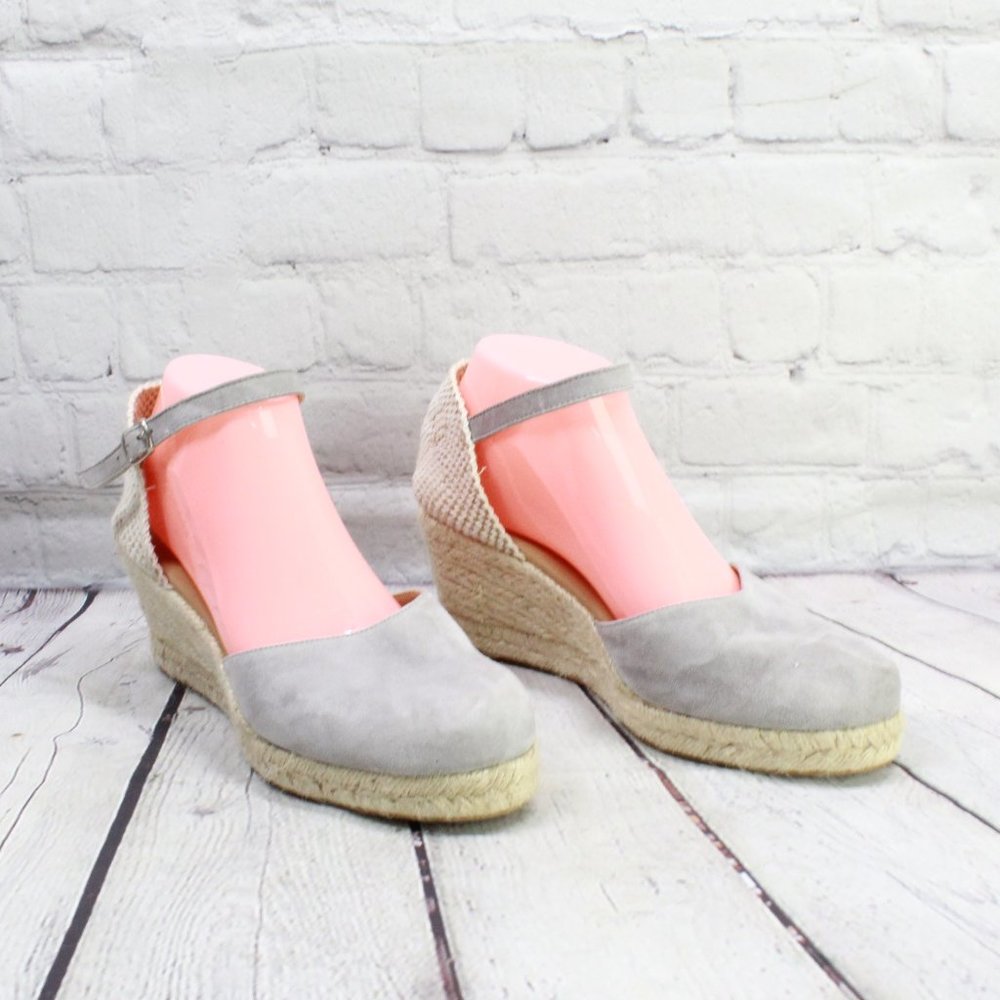 PASEART Closed Toe Espadrilles Wedge Sandals 9 - Picture 3 of 9